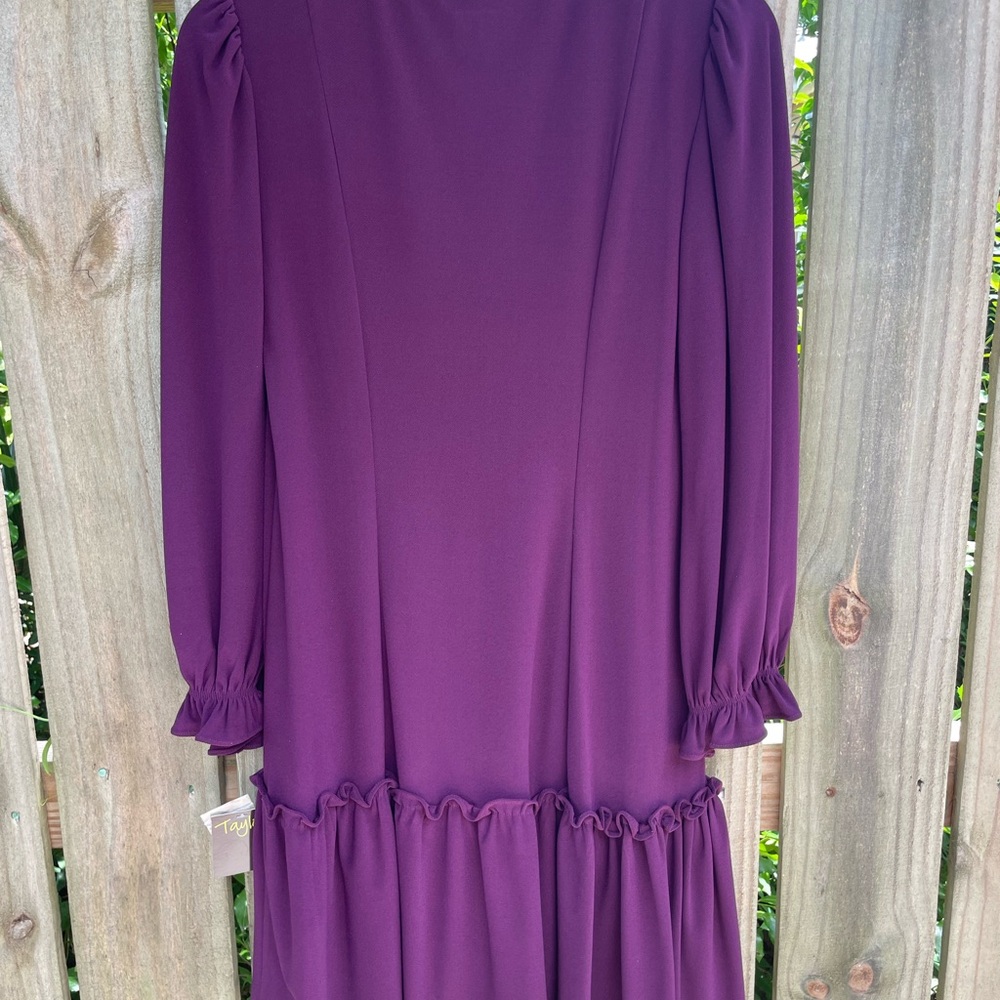 Deep Purple Ruffled Dress - Picture 8 of 12